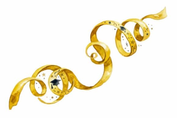 Download Yellow Ribbon Streamer Serpentine Swirl - Stream Collection