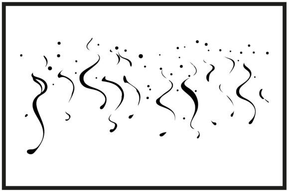 Download Silhouette of Swirling Birthday Streamer - Stream Collection